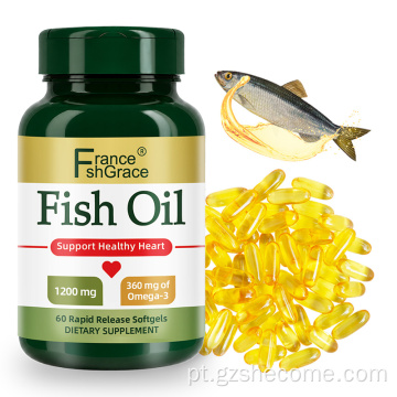 Shecome Óleo de Peixe Softgels Suporte ao Coração Omega 3